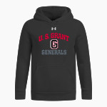 U. S. GRANT HIGH SCHOOL GENERALS UA Youth Icon Fleece Hoodie Front Thumbnail
