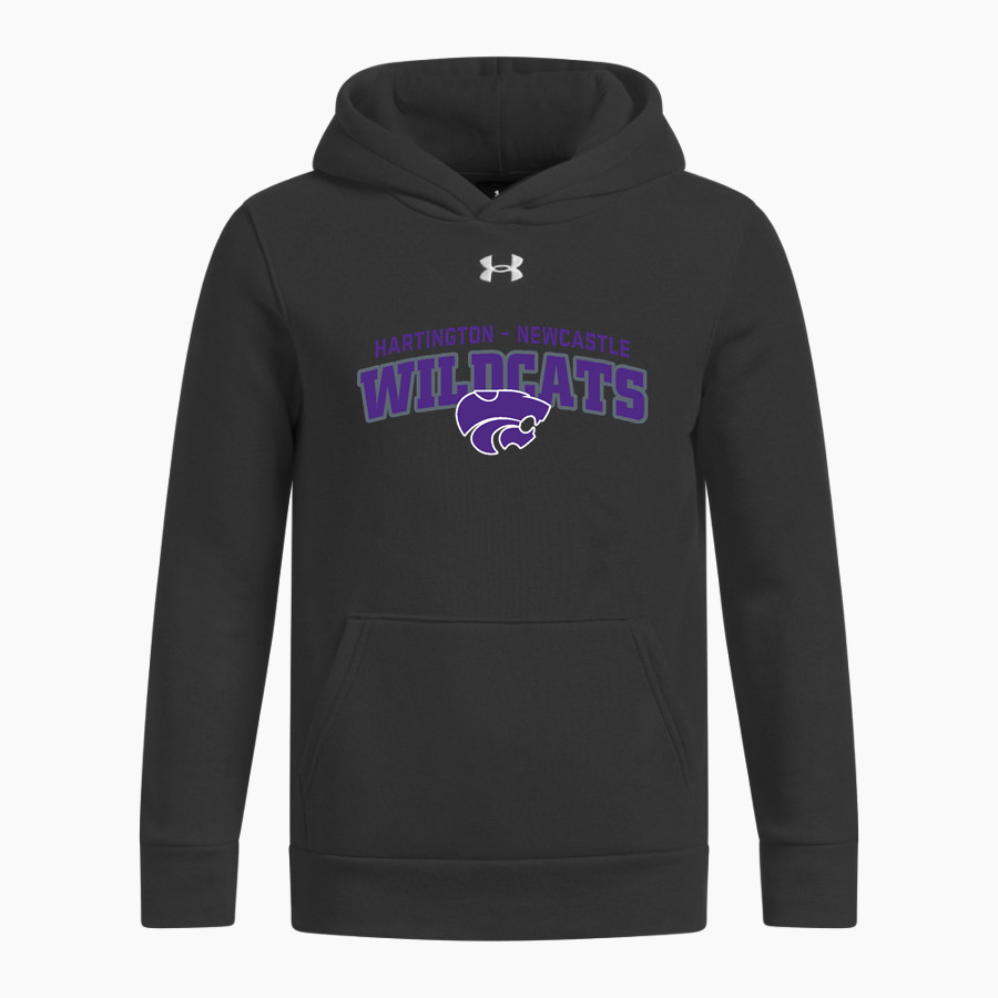 HARTINGTON-NEWCASTLE WILDCATS WILDCATS UA Youth Icon Fleece Hoodie