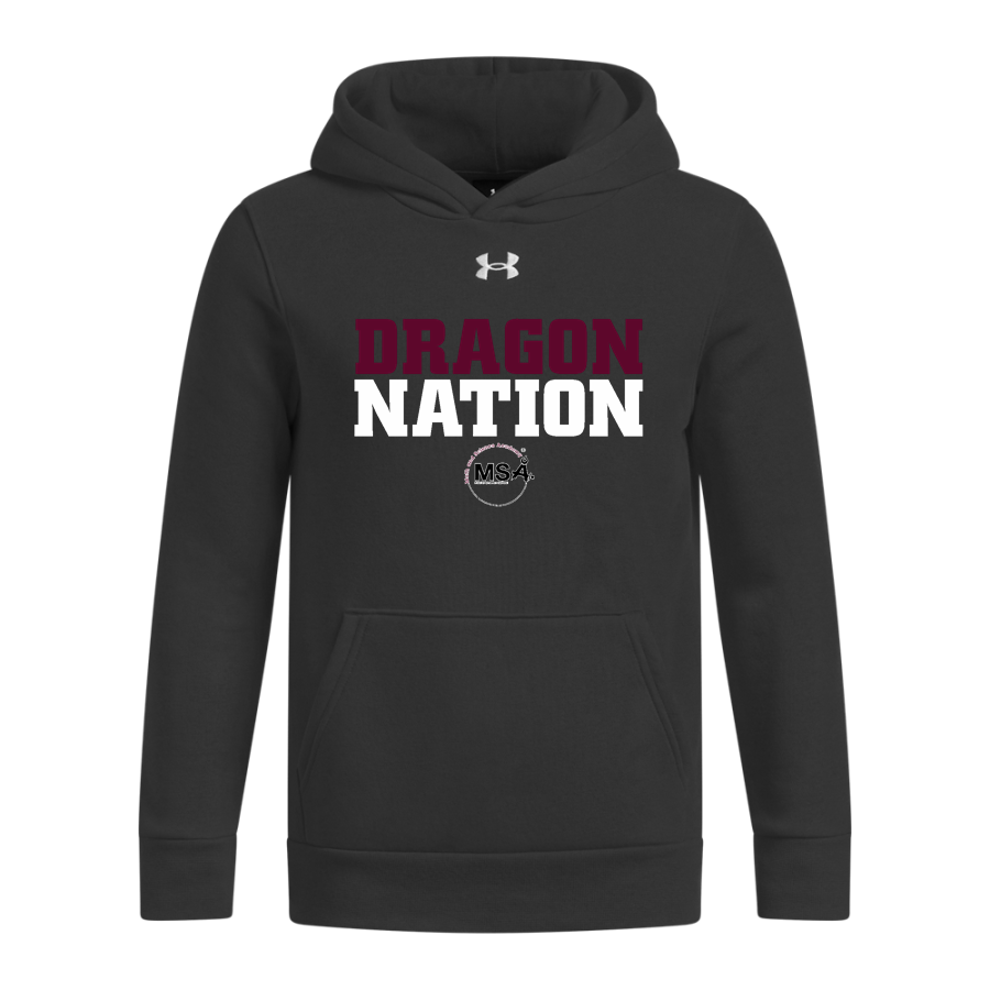 Math & Science Academy Dragons <span class="pdp-name-mascot">Math & Science Academy Dragons</span> UA Youth Icon Fleece Hoodie