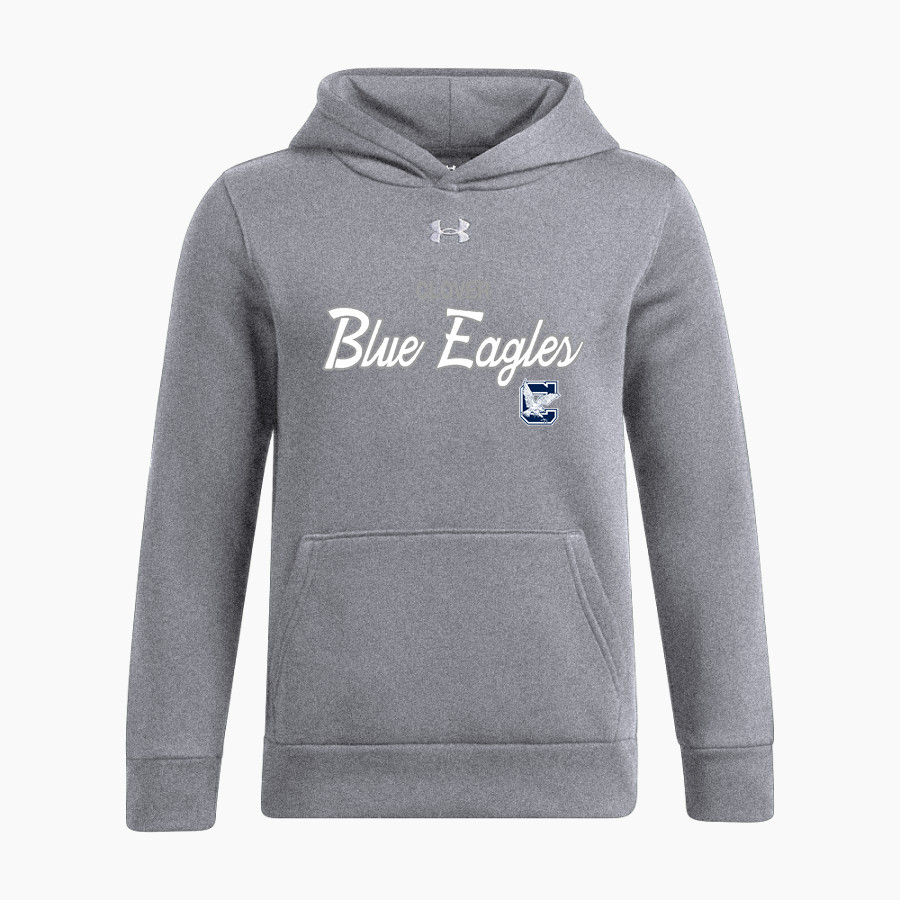 CLOVER HIGH SCHOOL BLUE EAGLES <span class="pdp-name-mascot">CLOVER BLUE EAGLES</span> UA Youth Icon Fleece Hoodie