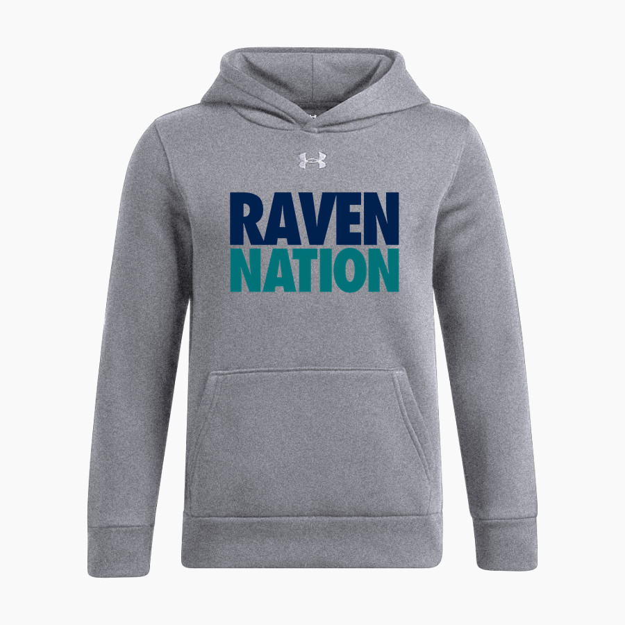 AUBURN RIVERSIDE HIGH SCHOOL RAVENS UA Youth Icon Fleece Hoodie