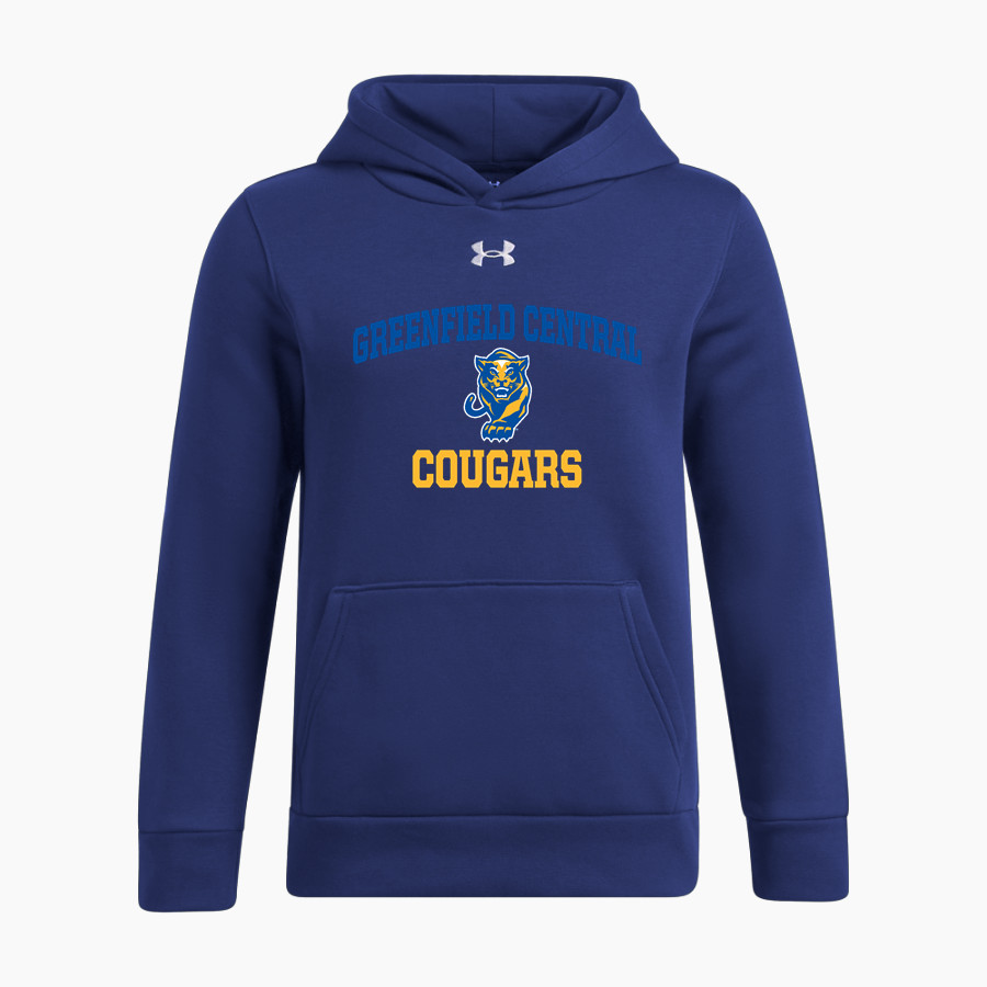 Greenfield Central Cougars Online Store <span class="pdp-name-mascot">Greenfield-Central Cougars</span> UA Youth Icon Fleece Hoodie