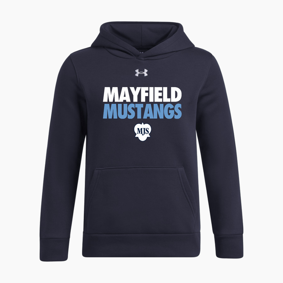 Mayfield Junior School Mustangs Online Store <span class="pdp-name-mascot">Mayfield Mustangs</span> UA Youth Icon Fleece Hoodie