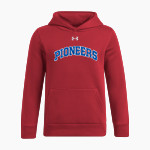 ZANE TRACE HIGH SCHOOL PIONEERS UA Youth Icon Fleece Hoodie Front Thumbnail