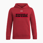SPENCERVILLE HIGH SCHOOL BEARCATS <span class="pdp-name-mascot">SPENCERVILLE BEARCATS</span> UA Youth Icon Fleece Hoodie Front Thumbnail