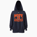 Hope College Online Athletics Store <span class="pdp-name-mascot">Hope Flying Dutch</span> UA Women's Icon Fleece Hoodie Front Thumbnail