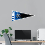 Zion Lutheran Raiders Wall Decal - Pennant Front Thumbnail