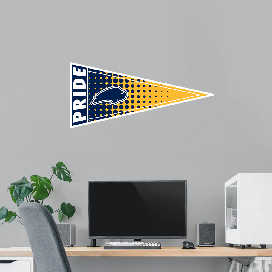 Elm Creek Buffaloes <span class="pdp-name-mascot">Elm Creek Buffaloes</span> Wall Decal - Pennant