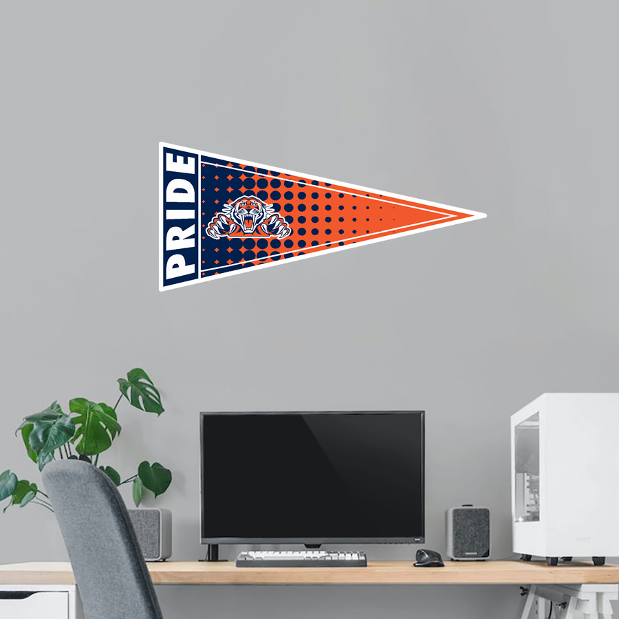 MUNDY'S MILL HIGH SCHOOL TIGERS <span class="pdp-name-mascot">MUNDY'S MILL TIGERS</span> Wall Decal - Pennant