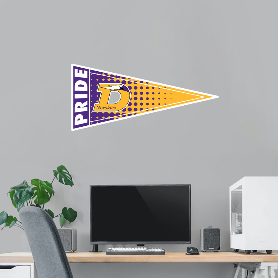 DEFOREST HIGH SCHOOL NORSKIES Wall Decal - Pennant
