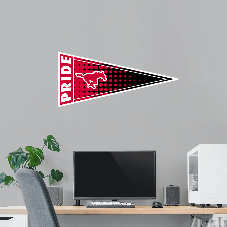 SOUTHWESTERN HEIGHTS HIGH MUSTANGS <span class="pdp-name-mascot">SOUTHWESTERN HEIGHTS HIGH MUSTANGS</span> Wall Decal - Pennant