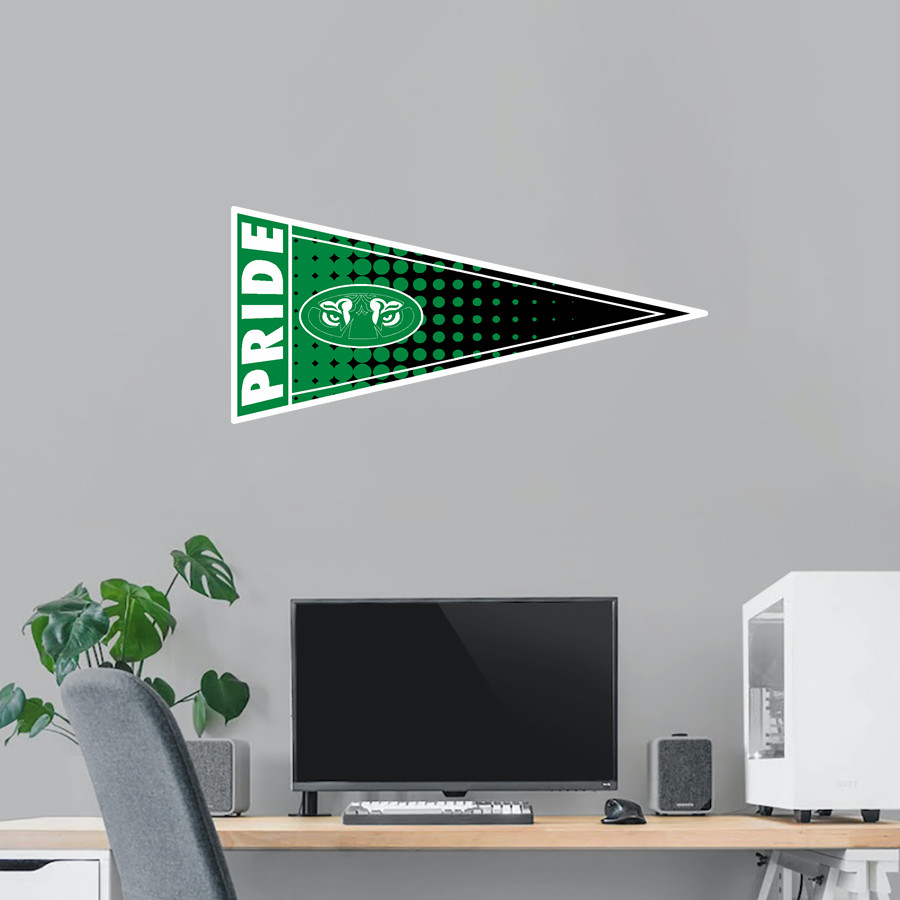 SLIDELL HIGH SCHOOL TIGERS <span class="pdp-name-mascot">SLIDELL TIGERS</span> Wall Decal - Pennant