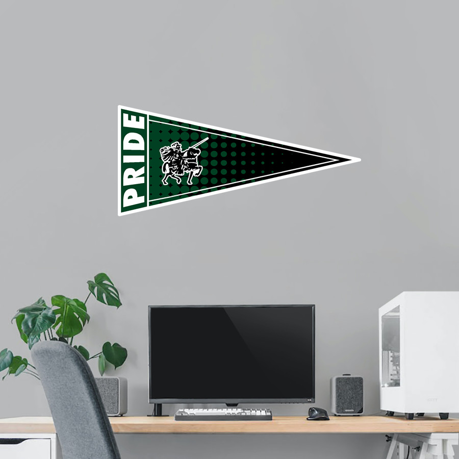 Wisconsin Heights High School Vanguards <span class="pdp-name-mascot">Wisconsin Heights High School</span> Wall Decal - Pennant