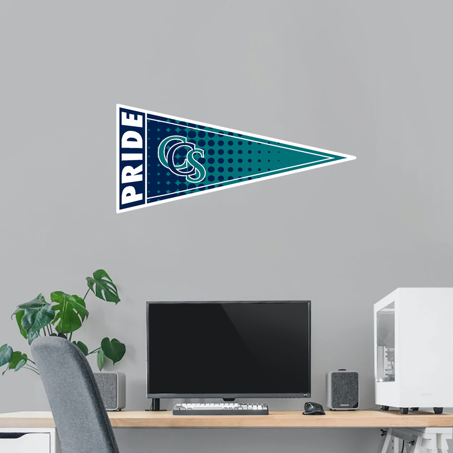 Crosspoint Christian Warriors <span class="pdp-name-mascot">Crosspoint Christian Warriors</span> Wall Decal - Pennant