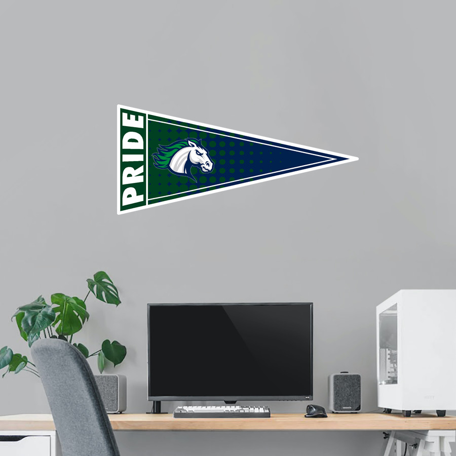 SOUTH COUNTY SECONDARY SCHOOL STALLIONS <span class="pdp-name-mascot">SOUTH COUNTY STALLIONS</span> Wall Decal - Pennant