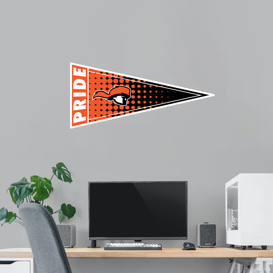 Tusculum University Pioneer Athletics <span class="pdp-name-mascot">TUSCULUM Pioneers</span> Wall Decal - Pennant