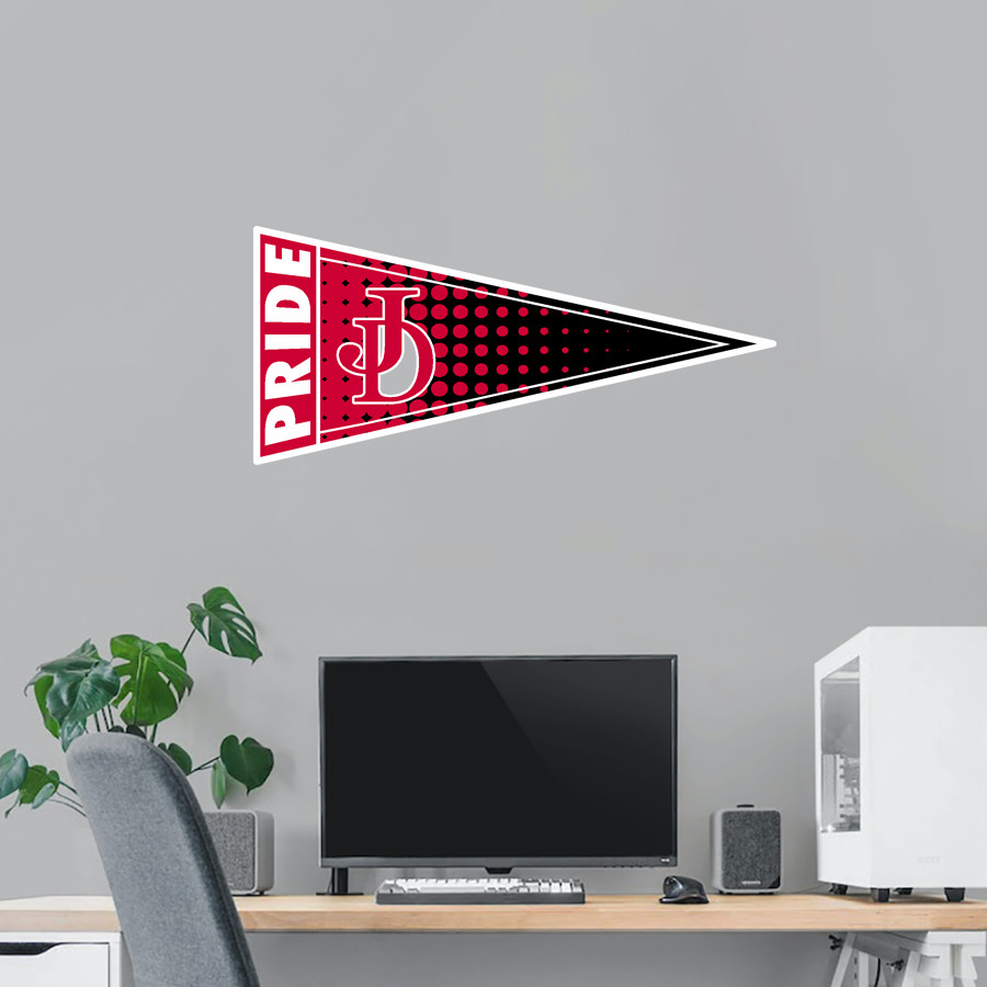 Jamesville DeWitt Red Rams Wall Decal - Pennant