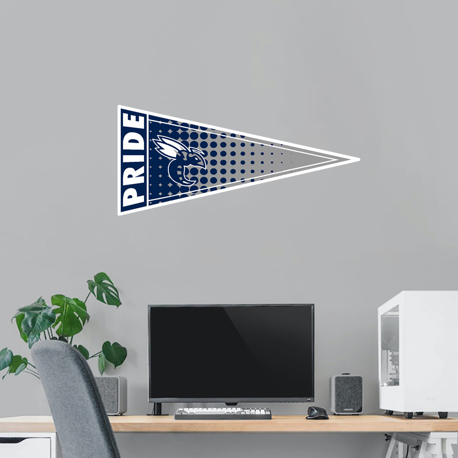BAKER HIGH SCHOOL HORNETS <span class="pdp-name-mascot">BAKER HORNETS</span> Wall Decal - Pennant