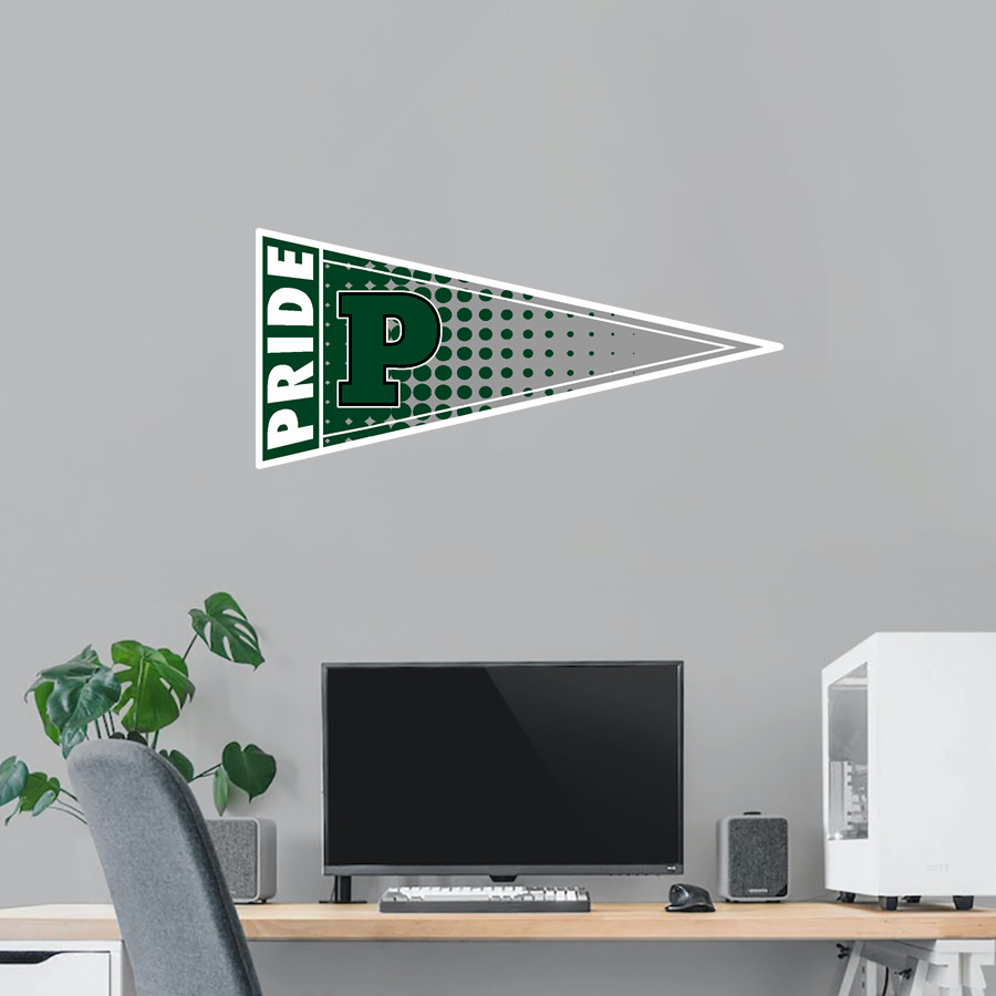 PROCTOR ACADEMY HORNETS <span class="pdp-name-mascot">PROCTOR ACADEMY HORNETS</span> Wall Decal - Pennant