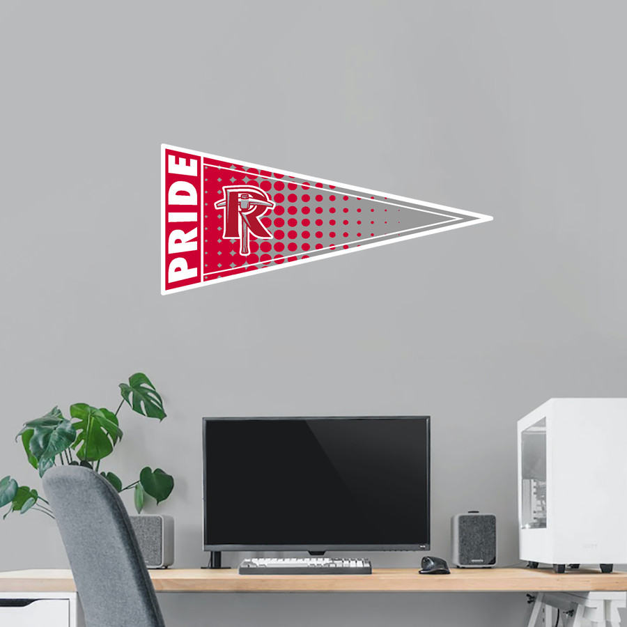 Red Top Miners Wall Decal - Pennant