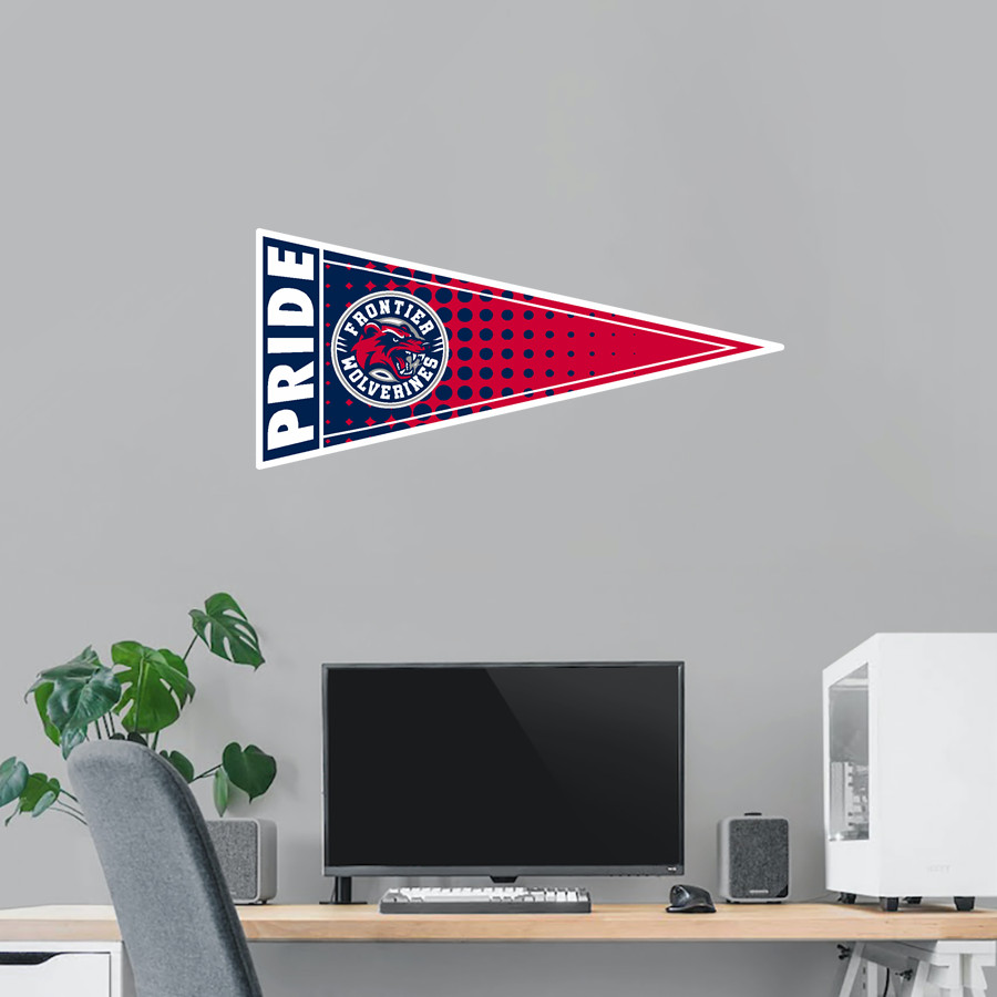 Frontier Academy Wolverines <span class="pdp-name-mascot">Frontier Academy Wolverines</span> Wall Decal - Pennant