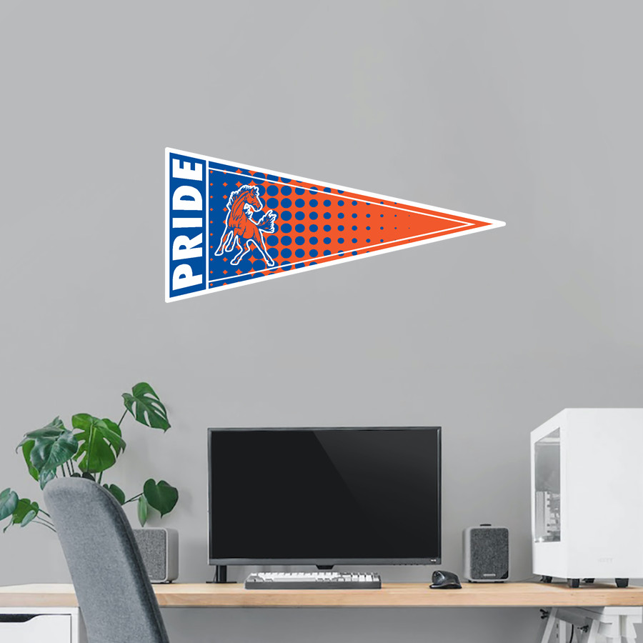 Penn Yan Academy Mustangs Wall Decal - Pennant