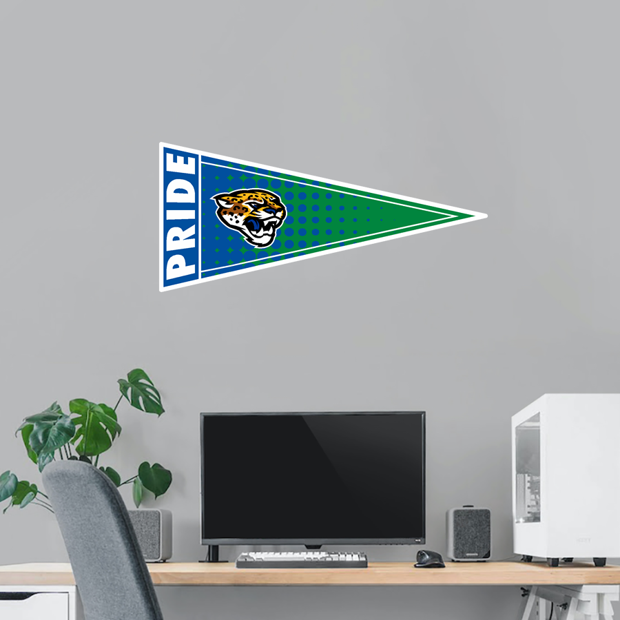East Jessamine Jaguars Online Store <span class="pdp-name-mascot">East Jessamine Jaguars</span> Wall Decal - Pennant