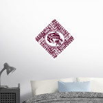 WINNECONNE HIGH SCHOOL WOLVES <span class="pdp-name-mascot">WINNECONNE WOLVES</span> Wall Decal - Diamond With Slogans Front Thumbnail