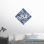 Jubilee San Antonio Lions <span class="pdp-name-mascot">Jubilee San Antonio Lions</span> Wall Decal - Diamond With Slogans Front Thumbnail