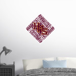 HMS Hawks Wall Decal - Diamond With Slogans Front Thumbnail