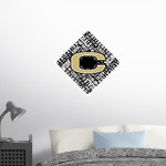 CULLMAN HIGH SCHOOL BEARCATS <span class="pdp-name-mascot">CULLMAN BEARCATS</span> Wall Decal - Diamond With Slogans Front Thumbnail