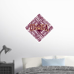 OLMCA Wildcats Wall Decal - Diamond With Slogans Front Thumbnail