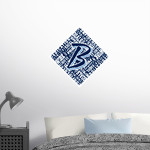 BARTLESVILLE HIGH SCHOOL BRUINS Wall Decal - Diamond With Slogans Front Thumbnail