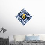 Warner Royals <span class="pdp-name-mascot">Warner Royals</span> Wall Decal - Diamond With Slogans Front Thumbnail