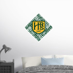 Head-Royce Jayhawks <span class="pdp-name-mascot">Head-Royce Jayhawks</span> Wall Decal - Diamond With Slogans Front Thumbnail