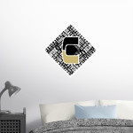 SPRINGFIELD CENTRAL HIGH SCHOOL GOLDEN EAGLES Wall Decal - Diamond With Slogans Front Thumbnail