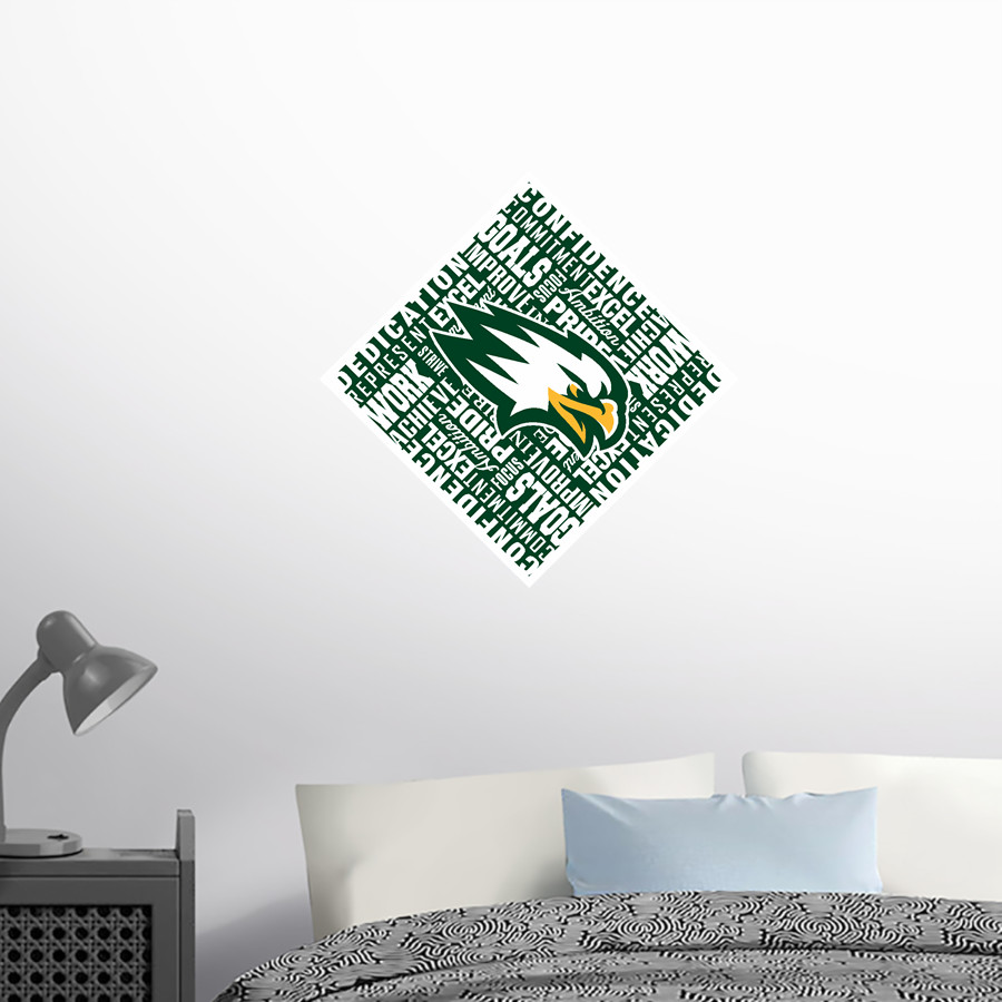 Seneca Valley Screaming Eagles <span class="pdp-name-mascot">Seneca Valley Screaming Eagles</span> Wall Decal - Diamond With Slogans