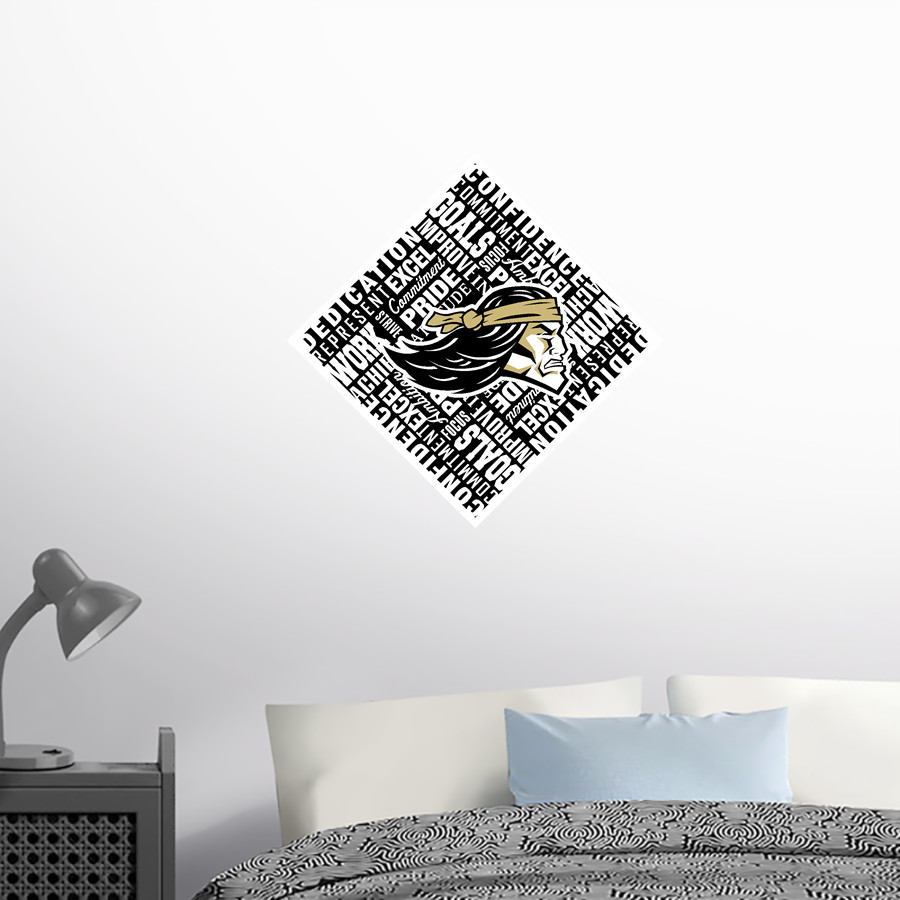 POTTSVILLE HIGH SCHOOL APACHES <span class="pdp-name-mascot">POTTSVILLE APACHES</span> Wall Decal - Diamond With Slogans