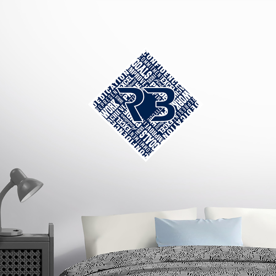 Runbirds Baseball Runbirds Baseball Wall Decal - Diamond With Slogans