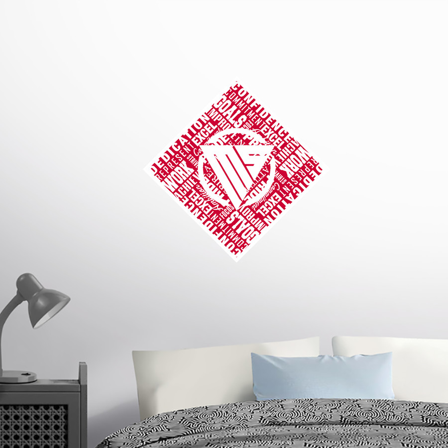 MainStreet Fitness MainStreet Fitness <span class="pdp-name-mascot">MainStreet Fitness</span> Wall Decal - Diamond With Slogans