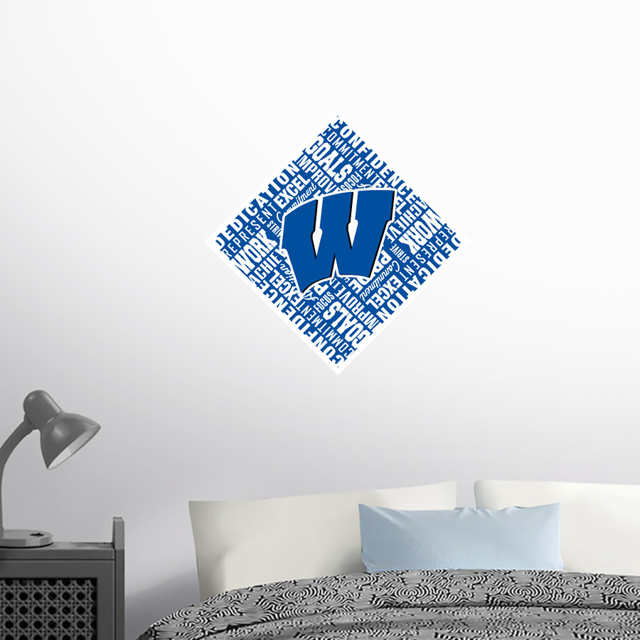 WINDSOR ACADEMY KNIGHTS <span class="pdp-name-mascot">WINDSOR ACADEMY KNIGHTS</span> Wall Decal - Diamond With Slogans