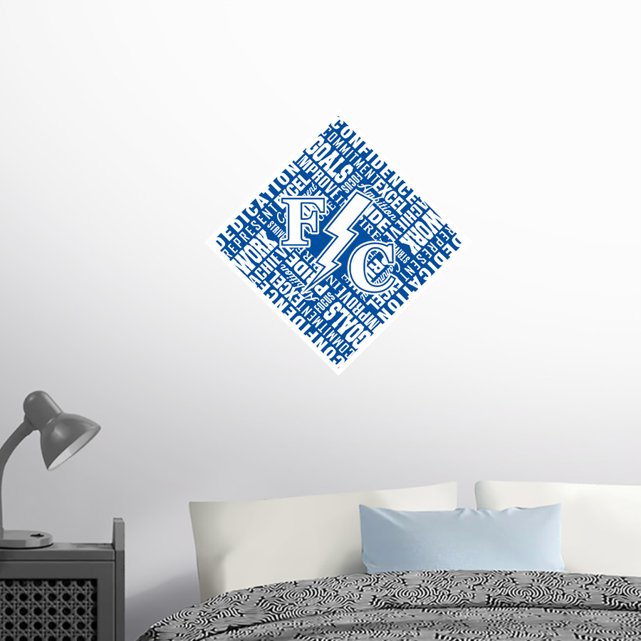 Franklin Central Flashes <span class="pdp-name-mascot">Franklin Central Flashes</span> Wall Decal - Diamond With Slogans