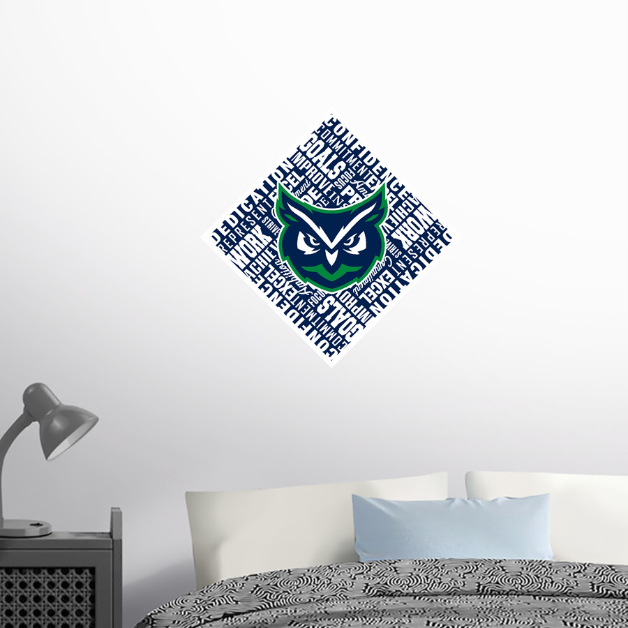Warren Wilson Owls Wall Decal - Diamond With Slogans