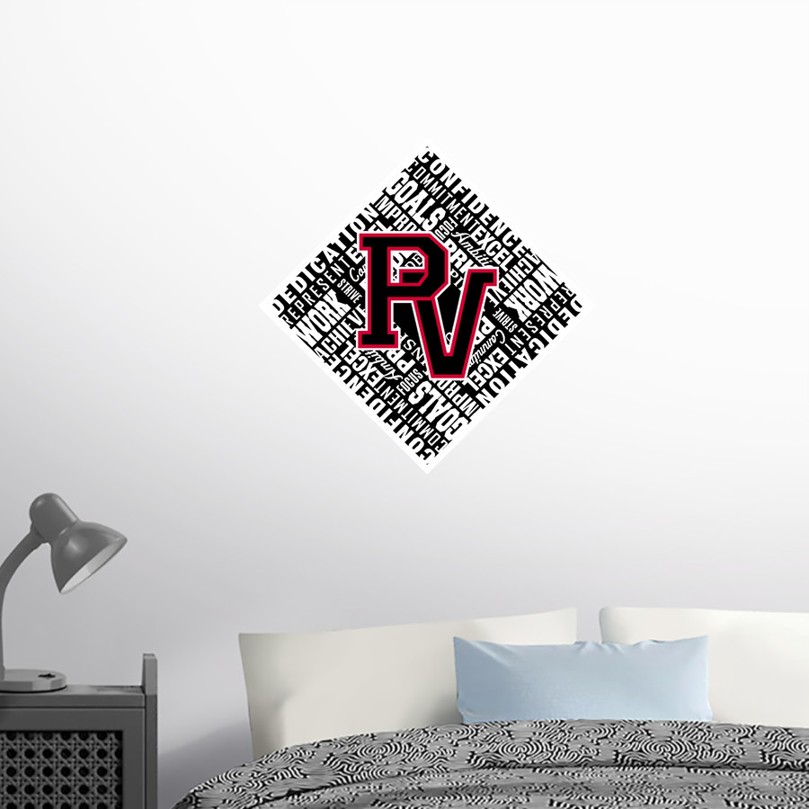 PIKEVIEW HIGH SCHOOL PANTHERS <span class="pdp-name-mascot">PIKEVIEW PANTHERS</span> Wall Decal - Diamond With Slogans