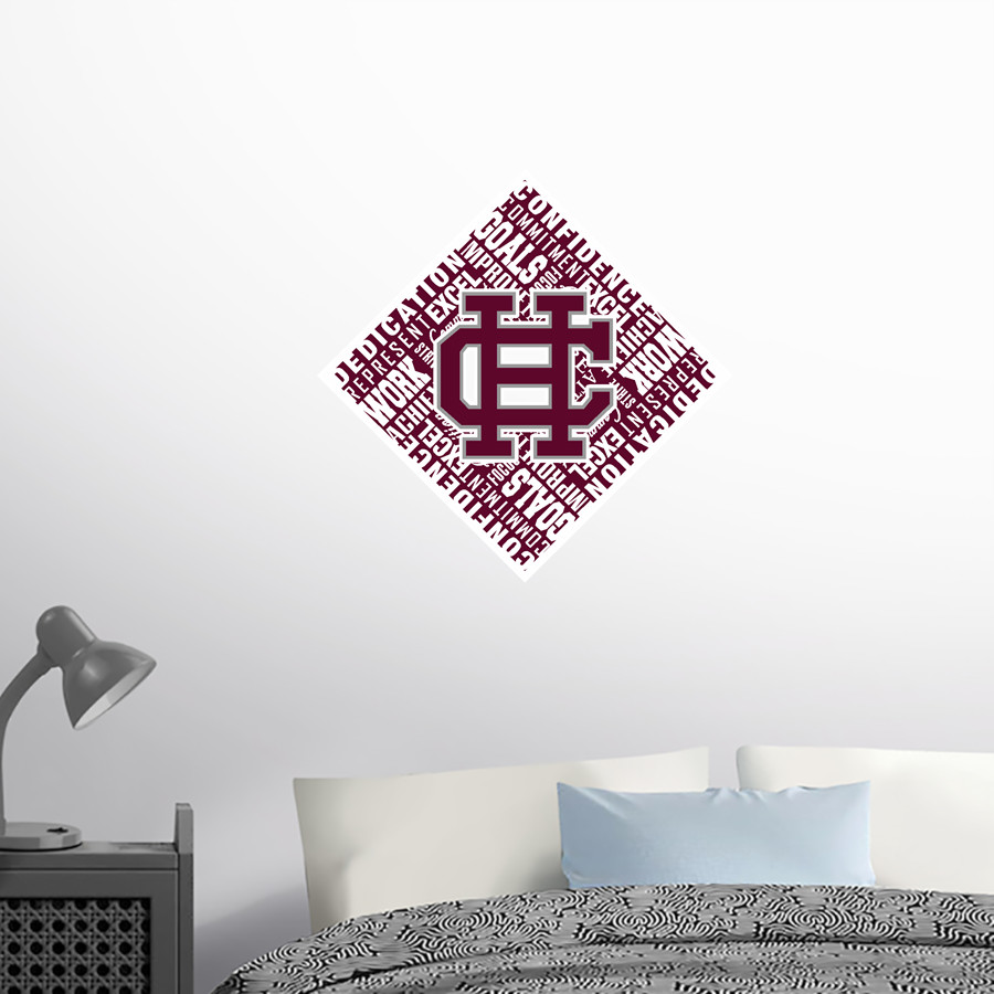 HARDIN COUNTY HIGH SCHOOL TIGERS <span class="pdp-name-mascot">HARDIN COUNTY TIGERS</span> Wall Decal - Diamond With Slogans