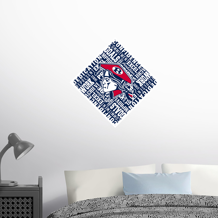 REVERE HIGH SCHOOL PATRIOTS <span class="pdp-name-mascot">REVERE PATRIOTS</span> Wall Decal - Diamond With Slogans