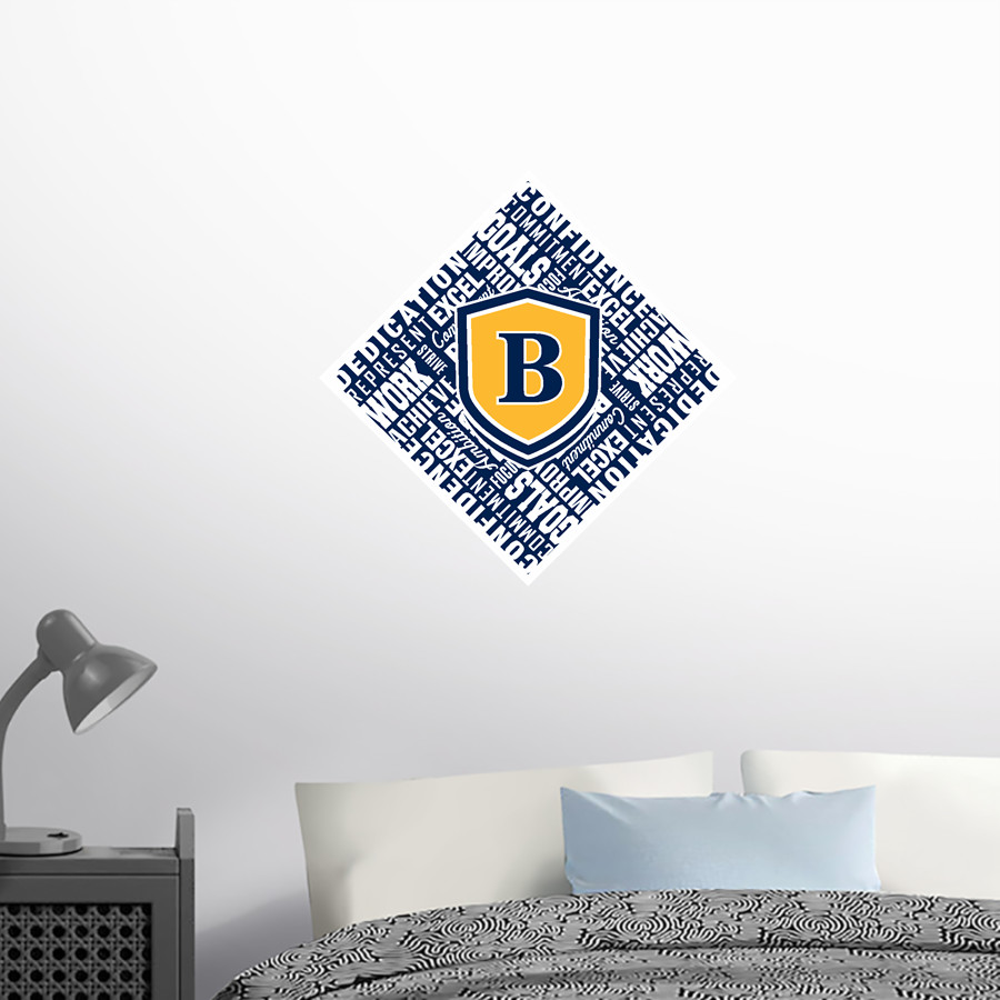 BELLEVILLE HIGH SCHOOL WILDCATS <span class="pdp-name-mascot">BELLEVILLE WILDCATS</span> Wall Decal - Diamond With Slogans