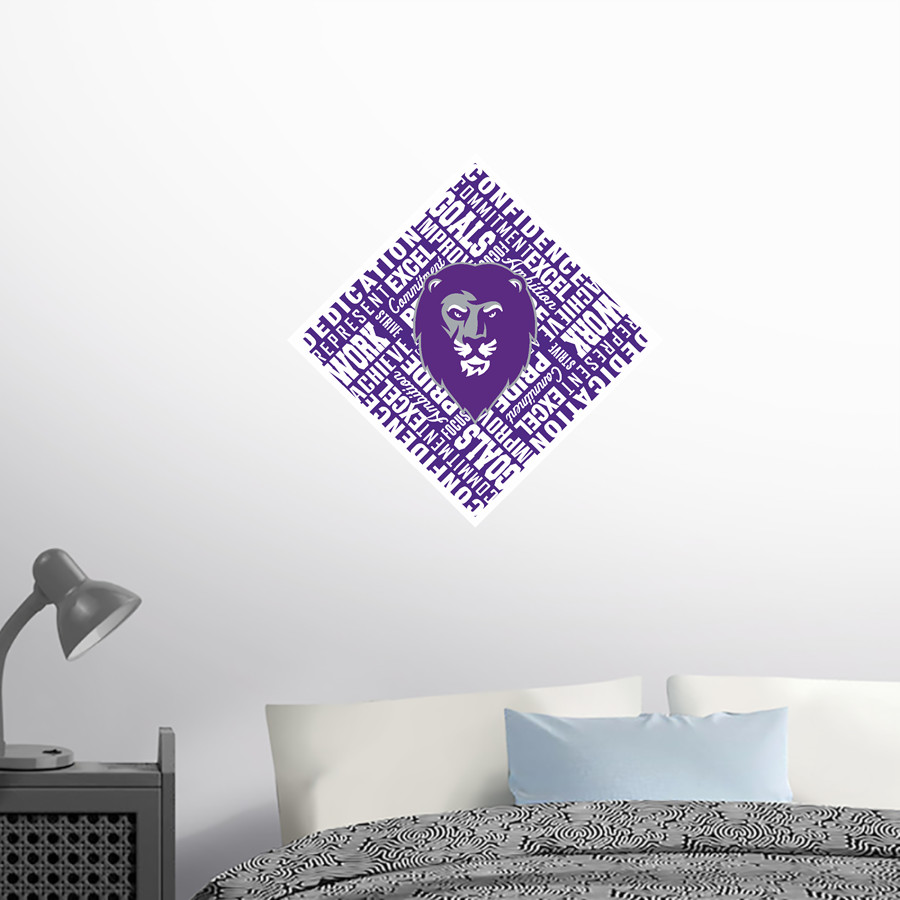LUHI Lions Wall Decal - Diamond With Slogans