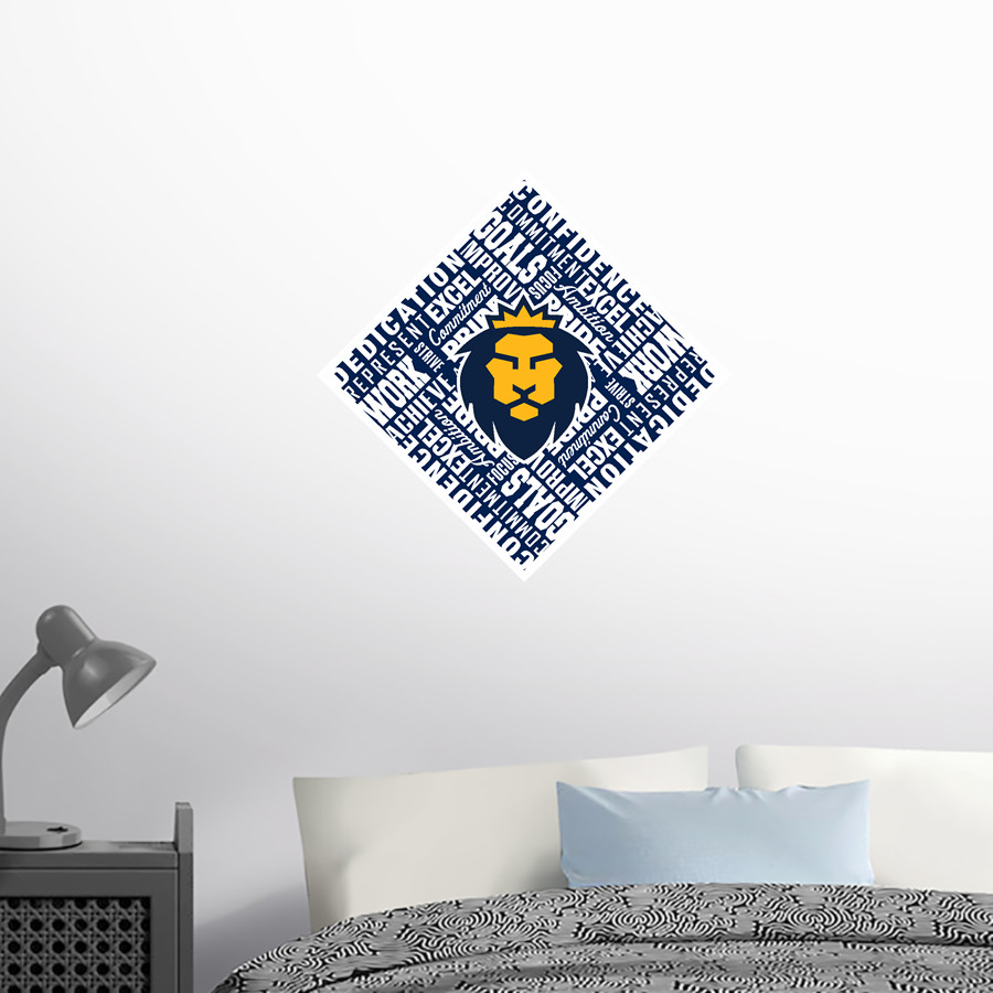 Warner Royals <span class="pdp-name-mascot">Warner Royals</span> Wall Decal - Diamond With Slogans