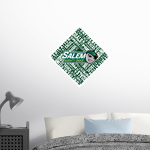 SCC Oaks <span class="pdp-name-mascot">Salem Oaks</span> Wall Decal - Diamond With Slogans Front Thumbnail